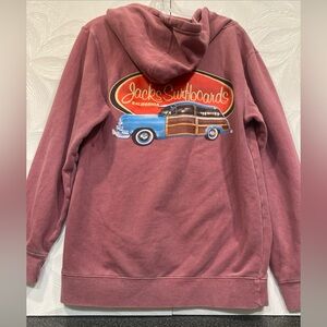 Jacks Surfboards California Mens Hoodie  Sweatshirt Size Small